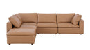 1100 - 5-Piece 4-Seat Sectional (Top-Grain Italian Leather)