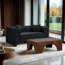 Everett - Vegan Leather Upholstered Loveseat