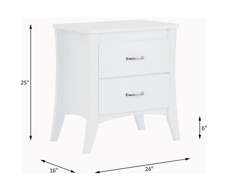 Babb - Accent Table - White