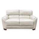 Edrice - Loveseat - Ice Gray Top Grain Leather