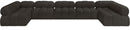 Ames - 7 Piece Boucle Fabric Modular Sectional