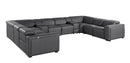1224 - 10-Piece U-Shaped Sectional Sofa In With 4 Power Recliners & Power Headrests