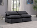 Indulge - Faux Leather 2 Seat Modular Armless Sofa