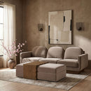 Woodra - Velvet Coffee Table/Ottoman