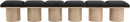 Pavilion - 6 Piece Modular Bench With Natural Base