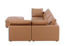1100 - 5-Piece Right Arm Facing 3-Seat Sectional (Top-Grain Italian Leather)