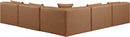 Cube - 5 Piece Modular Corner Armless Sectional