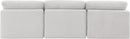 Indulge - Velvet 3 Seat Modular Armless Sofa
