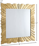 Golda - Leaf Mirror - Gold