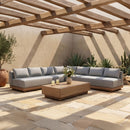 Solace - Olefin Performance Fabric 3 Piece Outdoor Patio Modular Sectional (2 Sofas & Corner Chair)