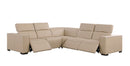 1208 - Leather Reclining Set (Sofa & Loveseat With 4 Power Recliners)
