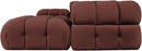Orin - Velvet 6 Piece Modular Double Chaise Sectional