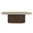 Clayten - Dining Table With Natural Marble Top