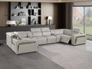 1224 - 8-Piece U-Shaped Sectional Sofa In With 2 Power Recliners & Power Headrests