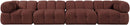 Orin - Fabric Velvet 4 Piece Modular Sofa
