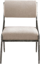 Bastille - Upholstered Dining Side Chair (Set of 2) - Silver Frame