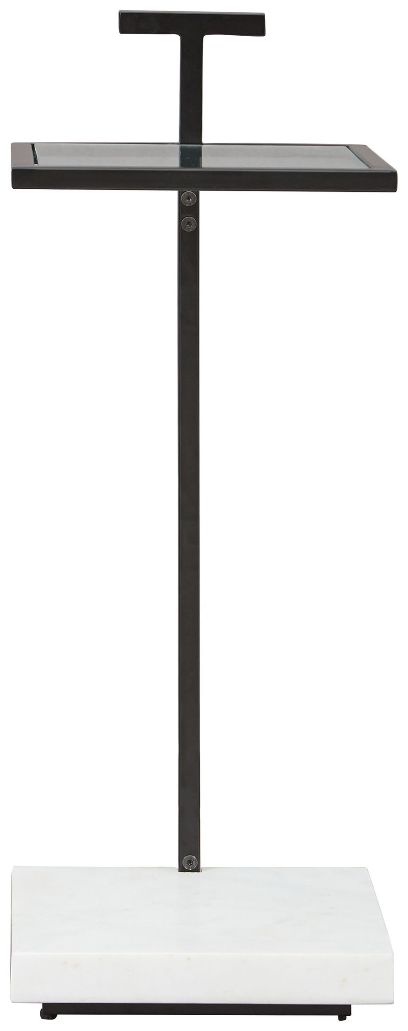 Mannill - Accent Table - Black / White