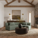 Avanti - 104" Chenille Fabric Upholstered Sofa