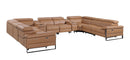 1246 - 10-Piece U-Shaped Modular Power Reclining Sectional With 4 Power Recliners And Power Headrests