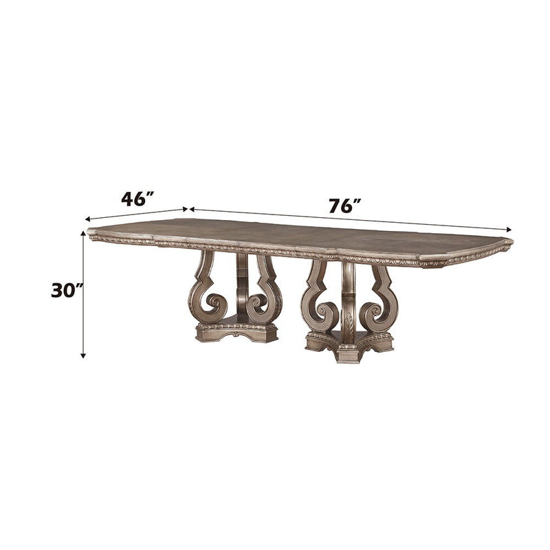 Northville - 30" Dining Table - Antique Silver