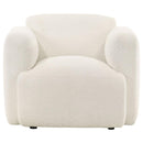 Dorset - Fabric Upholstered Round Track Arm Accent Chair