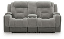Mixed Motion - Power Reclining Loveseat With Console / Adjustable Headrest