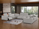1208 - 12 Piece U Shaped Leather Sectional With 4 Power Recliners & Power Headrest