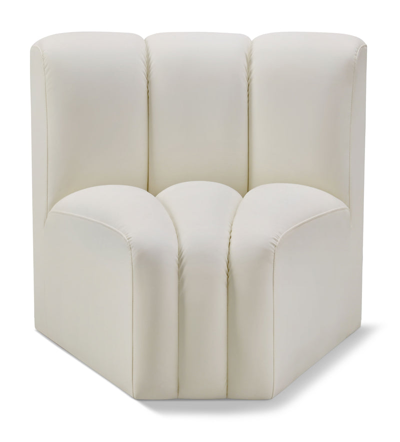 Arc - Faux Leather Curved Corner Chair