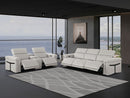 1126 - 6-Piece Modular Power Reclining Sofa And Console Loveseat Set In With 5 Power Recliners & Power Headrests