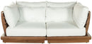Mirella - 2 Piece Water Resistant Fabric 76" Upholstered Outdoor Patio Modular Loveseat