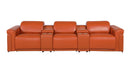 1126 - 5-Piece Modular Power Reclining Sofa In With 3 Power Recliners & Power Headrests