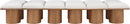 Pavilion - 12 Piece Modular Bench With Brown Base