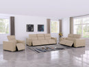 1208 - Leather Reclining Set (Sofa, Loveseat & Chair With 6 Power Recliners)