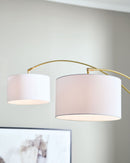 Valo - Metal Arc Lamp - Gold Finish