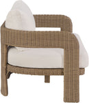 Sandbay - Olefin Water Resistant Fabric And Wicker Outdoor Patio Loveseat