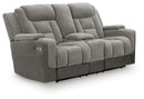 Mixed Motion - Power Reclining Loveseat With Console / Adjustable Headrest