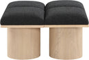 Pavilion - 4 Piece Modular Bench With Natural Base