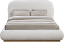 Vaughn - Chenille Bed With Natural Base