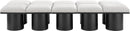Pavilion - 10 Piece Modular Bench With Black Base