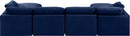 Indulge - Velvet 6 Piece Modular Double Chaise Sectional
