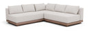 Solace - Olefin Performance Fabric 3 Piece Outdoor Patio Modular Sectional (2 Loveseats & Corner Chair)