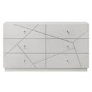 Esther - Dresser - White / Silver