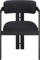 Aurum - Vegan Leather Upholstered Dining Chair With Graphite Black Base (Set of 2)