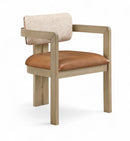 Ravina - Upholstered Dining Chair With Stained Natural Base (Set of 2)