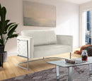 Casa - Loveseat with Chrome Legs