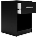 Finch - One Drawer Night Stand - 23" Height - Black