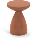 Anika - Iron End Table - Terracotta