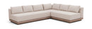 Solace - Olefin Performance Fabric 3 Piece Outdoor Patio Modular Sectional (Sofa, Loveseat & Corner Chair)