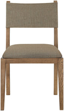 Avon - Linen Textured Performance Fabric Dining Side Chair (Set of 2)