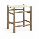 Santos - Backless Counter Stool With Stained Brown Base